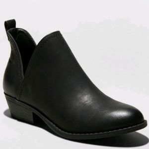 Universal Thread Faux Leather Cut Out Ankle Boot